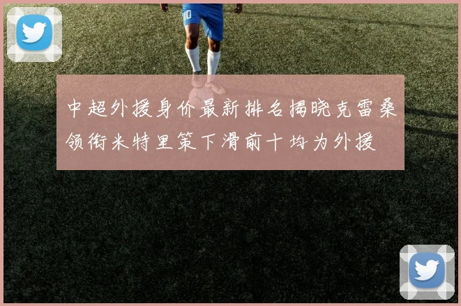 中超外援身价最新排名揭晓克雷桑领衔米特里策下滑前十均为外援